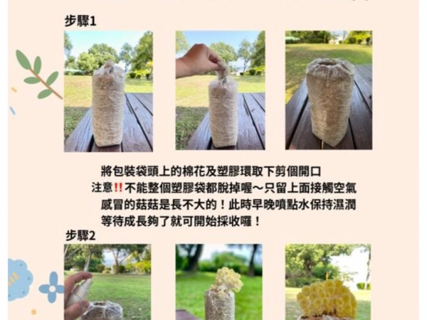 DIY食農火鍋+DIY太空包+品嚐菇類加工品需先來電預約後下單